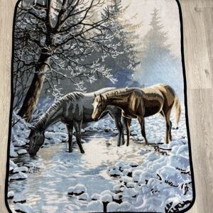 Winter Scene Horse Blanket